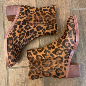Madewell Dark Leopard Chelsea Boot